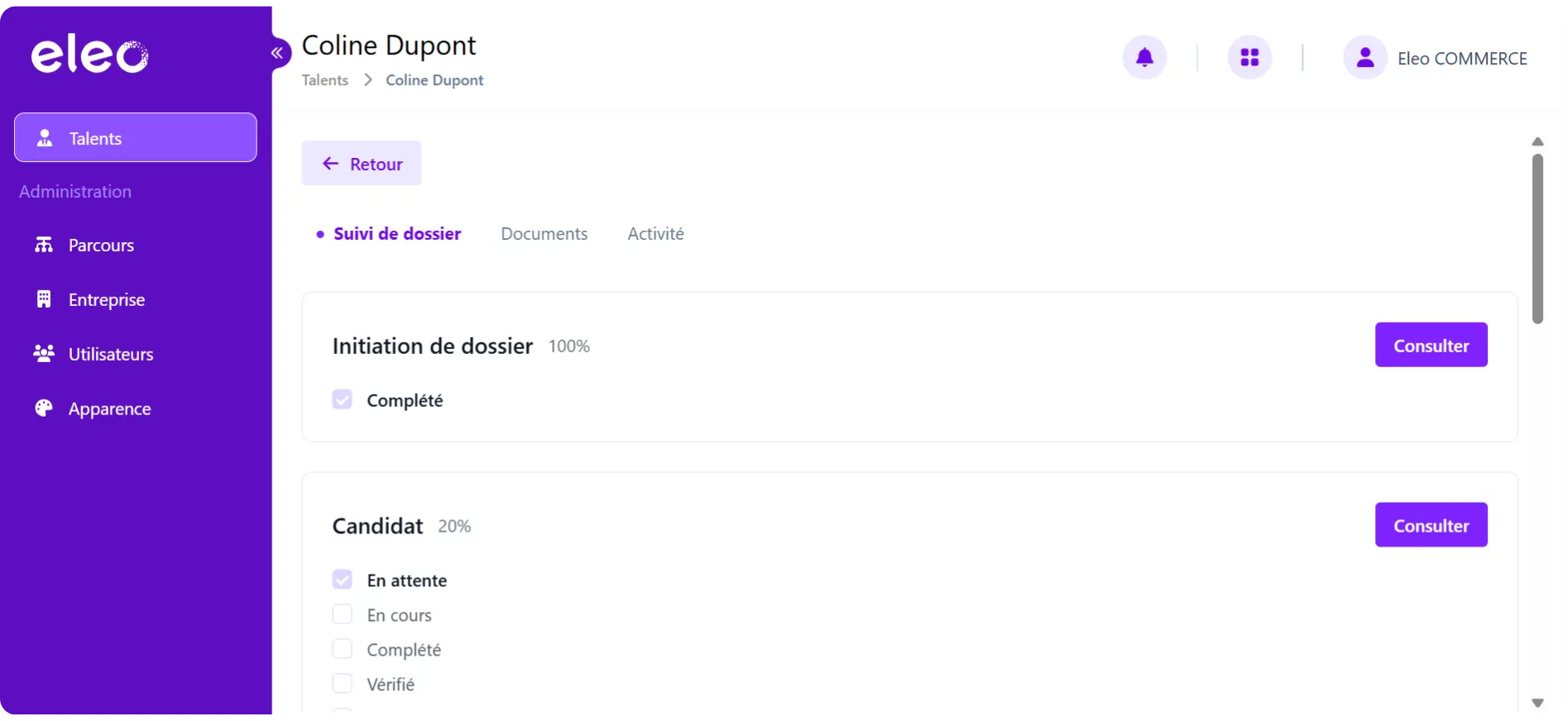 Onboarding Gestion centralisée Onboarding Gestion centralisée